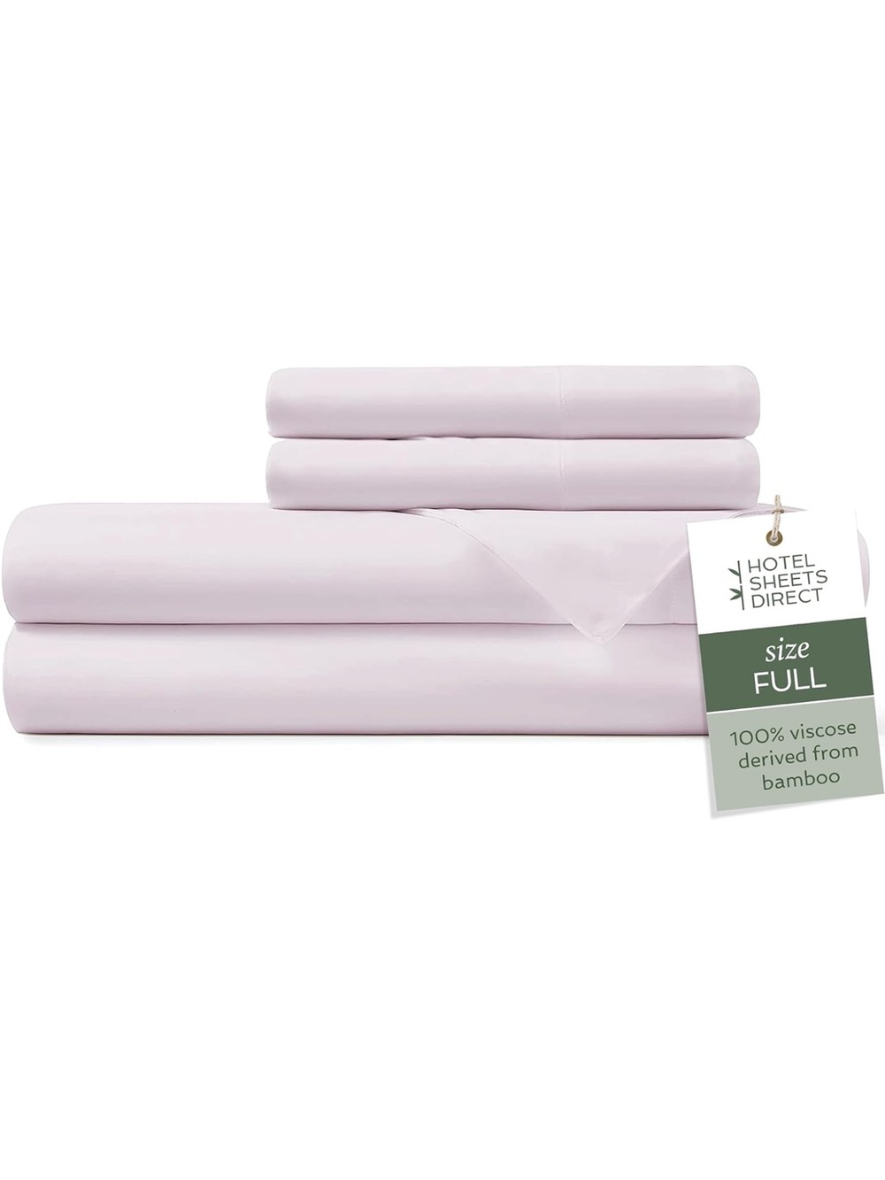 NEW Hotel Sheets Direct 4 Piece Bed Sheet Set, 100% Viscose Derived from Bamboo